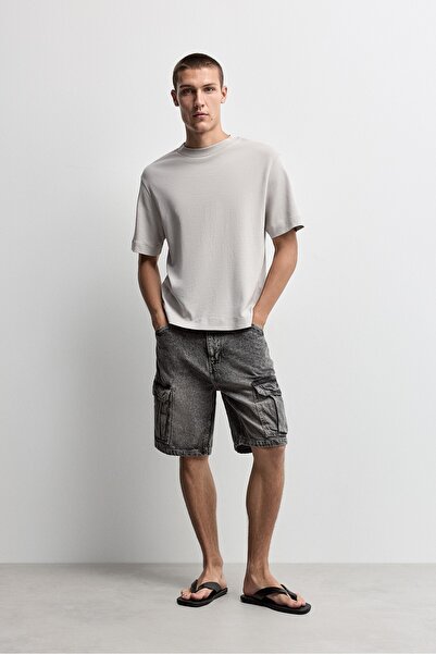 LEFTIES Denim kargo bermuda