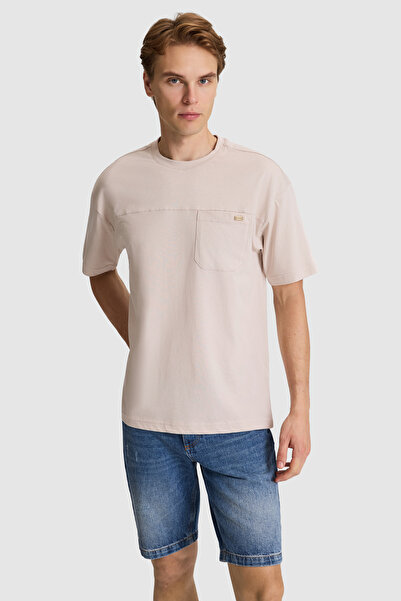 U.S. Polo Assn. تي شيرت رجالي من Stone Comfort Fit برقبة دائرية 50326970-VR049