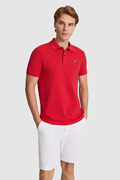 U.S. Polo Assn. Men's Red Basic T-Shirt 50326972-Vr171