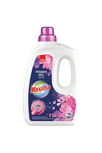 Sano Detergent Gel pentru Rufe - Maxima Power Gel Soft Silk, 3000 ml