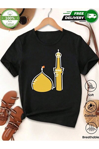 YHDZ تيشيرت نسائي كاجوال من قطن 100%، نسيج قابل للتنفس، قابل للغسل في الغسالة
