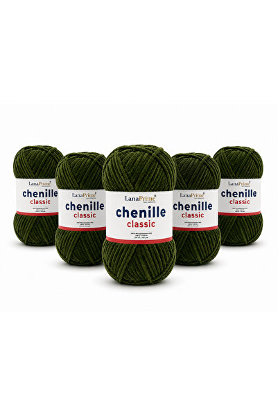 Lanaprime Chenille Velvet Yarn (Chenille Classic) Amigurumi Yarn - 5 Yards - ...