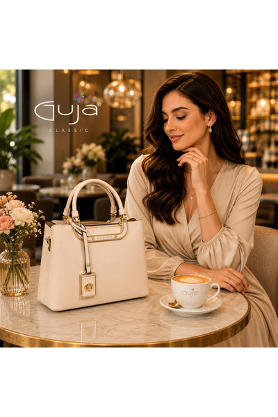 Guja 26Yc3032 Hand and Shoulder Bag with Metal Buckle