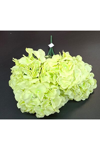 LUCIDIUSDECOR Buchet cu hortensii artificiale verde deschis, flori mari 52cm