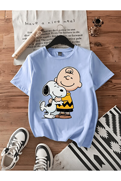 MAGORS Snoopy New Season Printed Circular Neck Cotton Short Sleeve Children's...