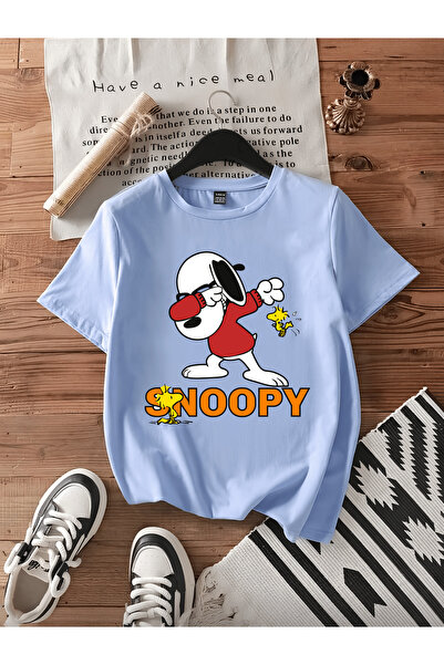 MAGORS Snoopy New Season Printed Circular Neck Cotton Short Sleeve Children's...