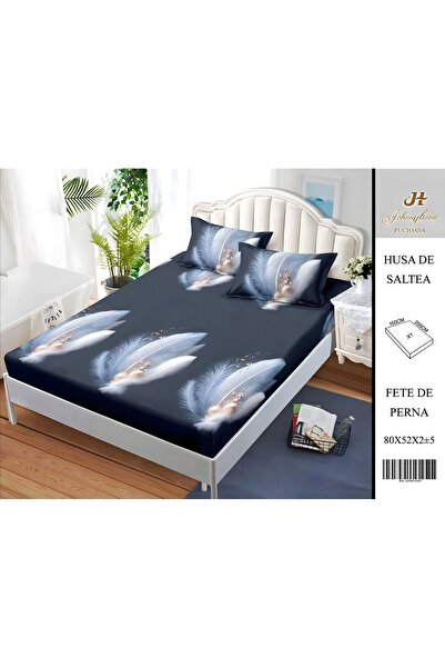 OEM Satin Cotton Bed Cover 2 Persons 3 Pieces with Elastic 160x200 cm, Model ...