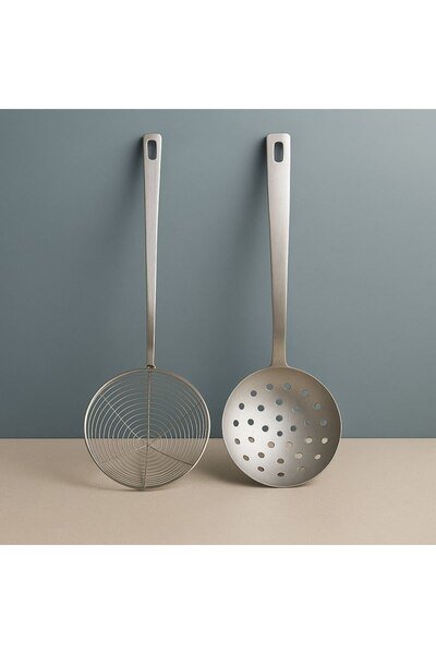Empressco Stainless Steel Colander and Strainer Set of 2, Multi-Purpose and D...
