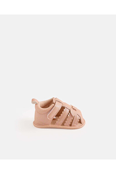 REDTAG Baby Girls Pink Open-Toe Pram Sandals
