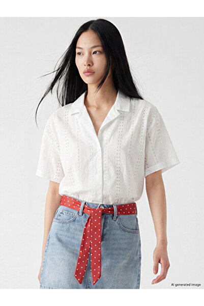 LC Waikiki Esvab • Modern & Distinctive Brode Crop Women's Shirt