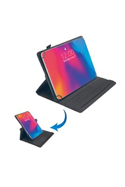 OEM Husă neagră rotativă pentru tabletă 10-11 "
