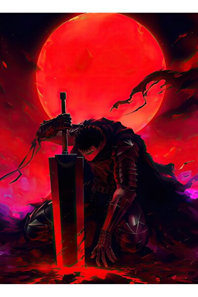 Suvrart Anime Tablo Berserk Tasarımlı Dragon Slayer Karakteri Parlak Premium ...