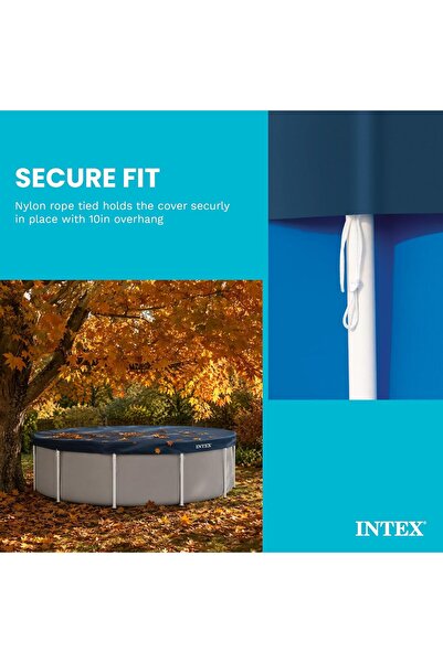Intex Pool Cover for 12' Round Swimming Pools,28031