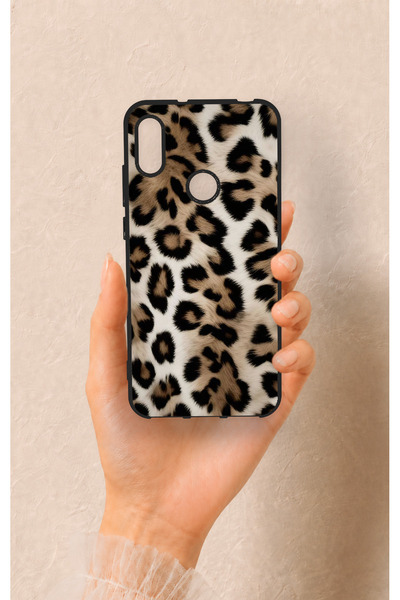 Vip Case Huawei Y6 2019 Uyumlu Leopar Derisi Desenli Silikon Kılıf
