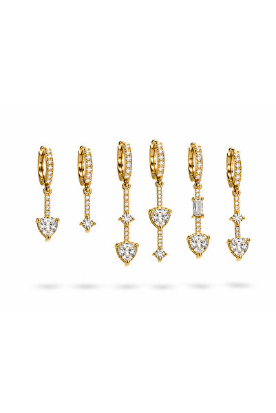 Rossetto Atelier Vip Series Imported 6-Piece Zircon Hest Earring Set