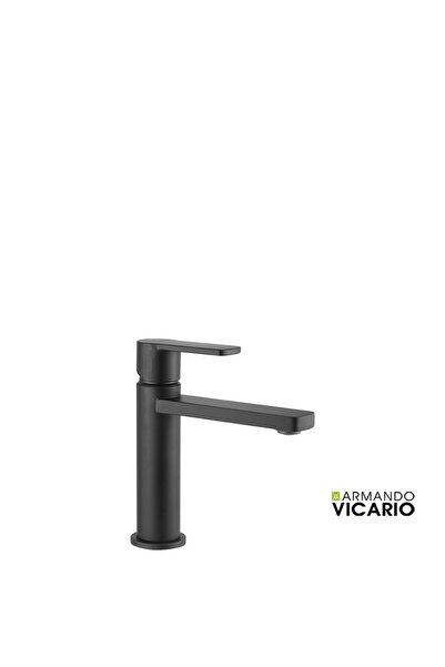 ARMANDO VICARIO GLAM Μπαταρία νιπτήρος θερμομικτική με βαλβίδα clic-clac Blac...