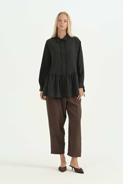 Nihan A-Line Lyocell Tunic - Black