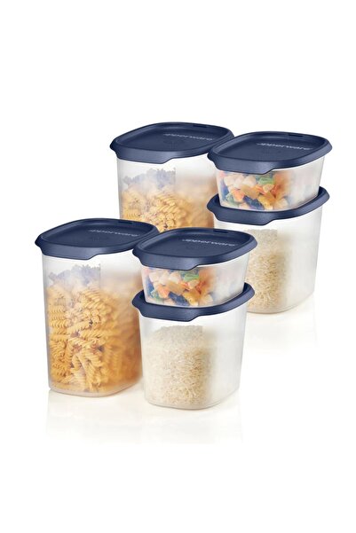 Tupperware Tek Dokunuş Gıda Saklama Gece Mavisi 6'lı Set