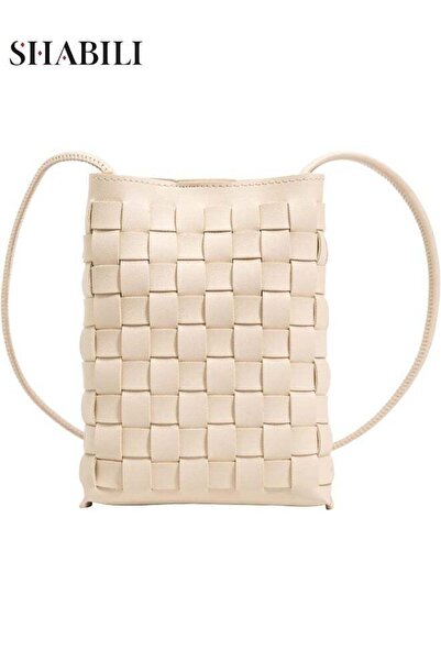 SHABILI Women Shoulder Bag Tote, Ladies Crossbody Sling Satchel, Woven PU Lea...