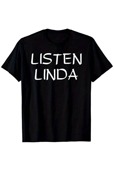 212Wear تي شيرت كرتوني مطبوع عليه عبارة "Listen, Linda" هدية مضحكة ورائجة للر...
