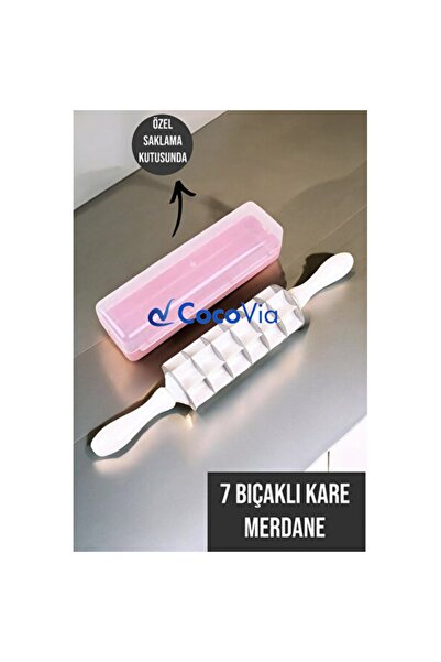 Empressco 7-Blade Square Ravioli Roller, Dough Shaping Apparatus