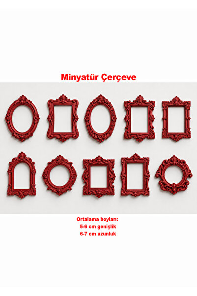 Friday Home 10 adet Mini Çerçeve - Minyatür Müze için