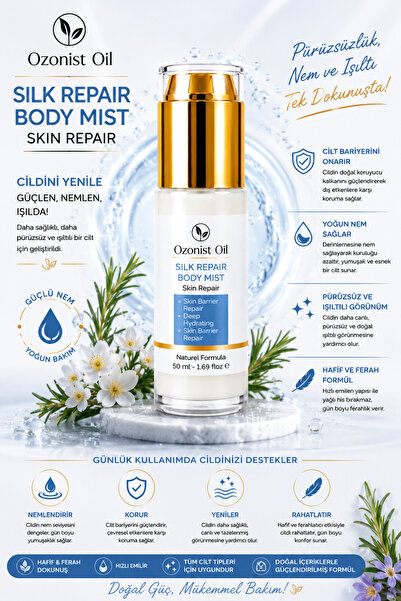 OZONİSTOİL Silk Repair Face Mist Yoğun Nemlendirici Yüz Spreyi 50 ml | Cilt B...