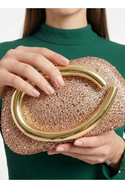 VİNY Women's Luxury Crystal Evening Clutch Bag – Rhinestone Party Handbag wit...