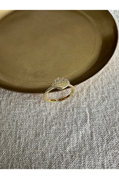 ringbox Gold Stone Sea Shell Ring