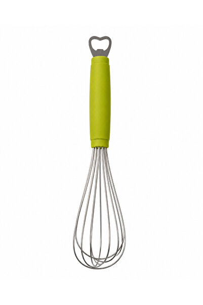 BRANDLESS Tel de bucătărie din inox, mâner silicon verde, cu desfăcător