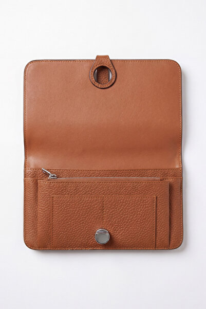 Levidor Genuine Leather Women'S/Men's Portfolio Double Handbag with Phone Com...