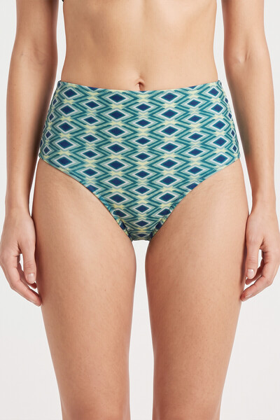 LOYA Mavi Azure Yüksek Bel Tek Alt Bikini