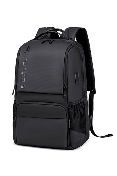 Arctic Hunter τσάντα πλάτης B00532 με θήκη laptop 15.6", USB, 28L, μαύρη