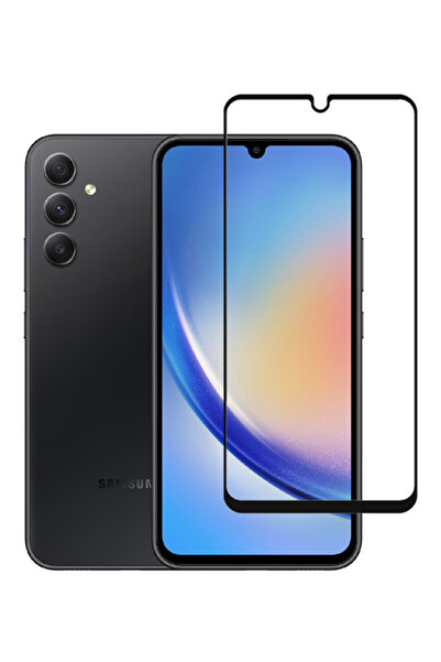 POWERTECH σκληρυμένο γυαλί 5D TGC-0638, Samsung A34 5G, πλήρης κόλληση, μαύρο
