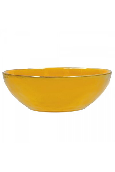 Rose e Tulipani Set 2 boluri salata, Rose e Tulipani, ceramica, 26CM, galben/...