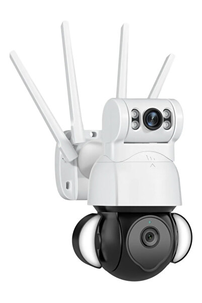Sectec smart κάμερα ST-428-4M-DL με προβολείς, dual lens, 4MP, Onvif PTZ