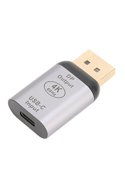 POWERTECH αντάπτορας USB-C σε DisplayPort PTH-096, 4K/60Hz, γκρι