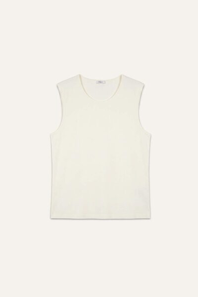 DeFacto Regular Fit Crew Neck Beige Melange Undershirt H7131Ax26Sm