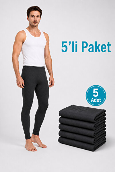 don-x | Kışlık Set 5 li Erkek Termal Tayt ANTRASİT ( 5 ADET )