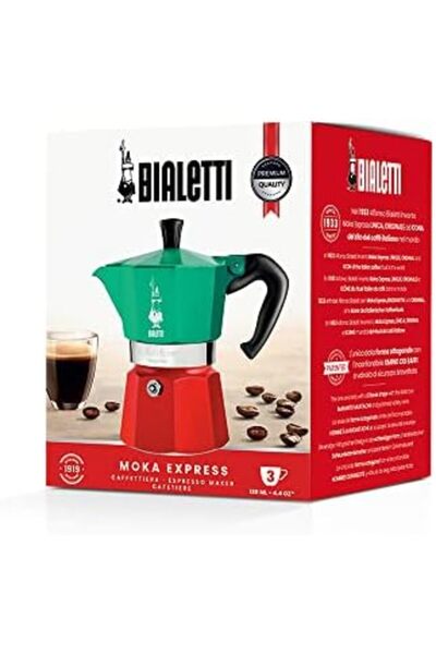 Yıldızan Tua Shop - Moka Express Italia: 3 Cups Stovetop Espresso Maker - 130...