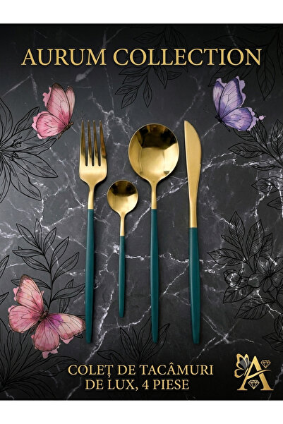 ALTCEVA Set tacamuri Aurum, inox, 24 pcs