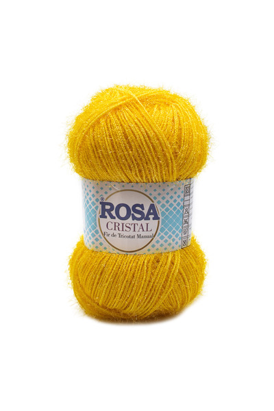 ROSA Bobina fir, 100 gr, de tricotat Cristal 272, 70% Poliester - 30% Sim, ga...