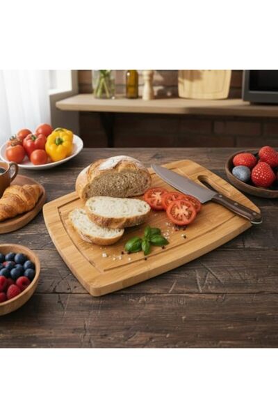 Yıldızan Nry Shop Bamboo Cutting Board (34X24 cm) |   Rectangular Cutting Boa...