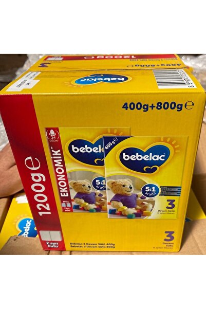Bebelac 3 Devam Sütü 800 Gr + 400 Gr