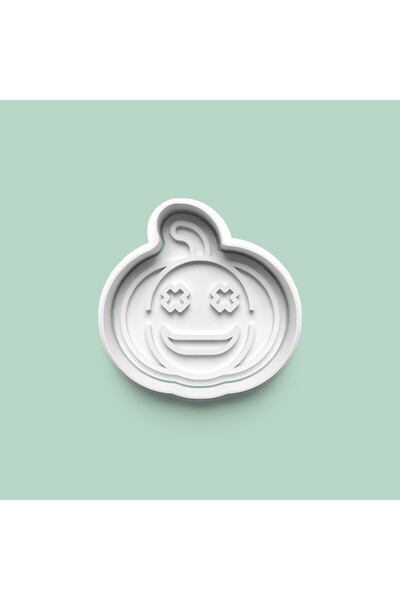 AKTASTORE Smiling Pumpkin Cookie Mold and Sugar Paste Mold 0942-3