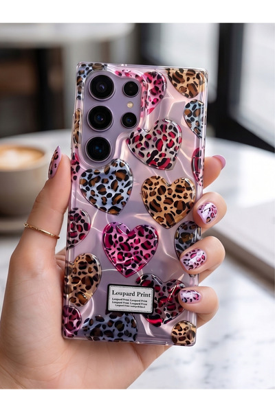 Rivor Samsung Galaxy S26 Ultra Uyumlu Kılıf Kamera Çıkıntılı Çok Renkli Leopa...
