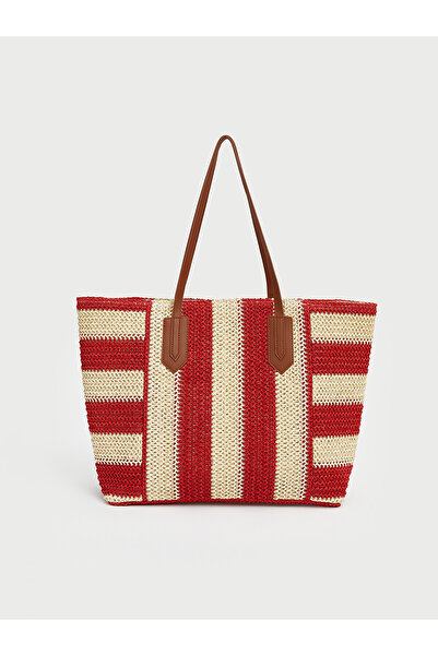 LC Waikiki Özmarka New Season Women's Beach Bag with Shoulder Strap