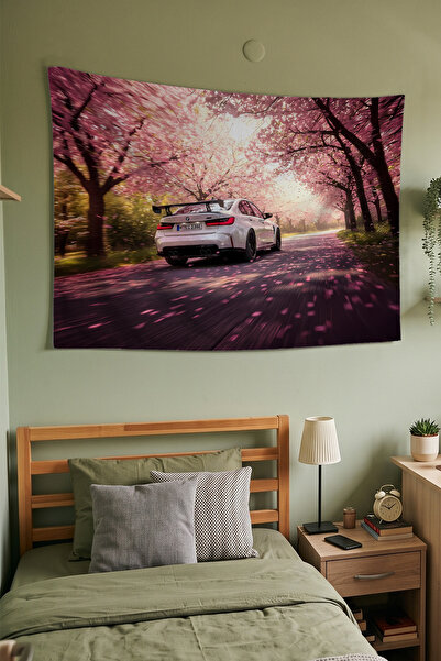 Milura BMW Duvar Örtüsü – Modern Dekoratif Kaliteli Kumaş Tapestry Duvar Halısı