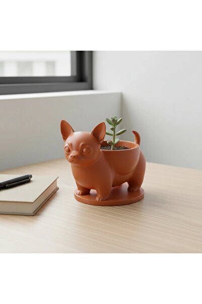 OEM Mini ghiveci decorativ Chihuahua, suport pentru plante mici