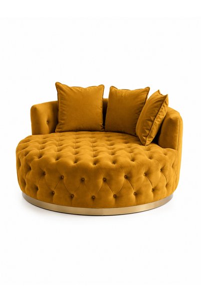 Haliloğlu Chester Zara Berjer 120 cm, Babyface Kumaş, Gold Kasa (Hardal) Babyface 07